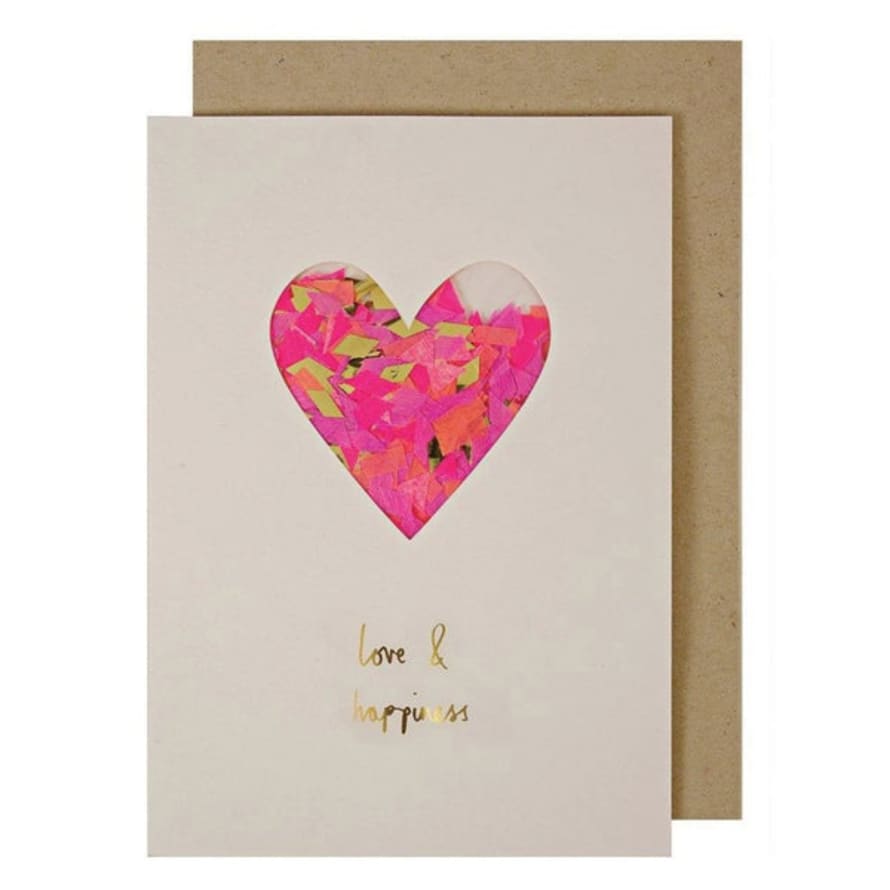Meri Meri Love & Happiness Confetti Card