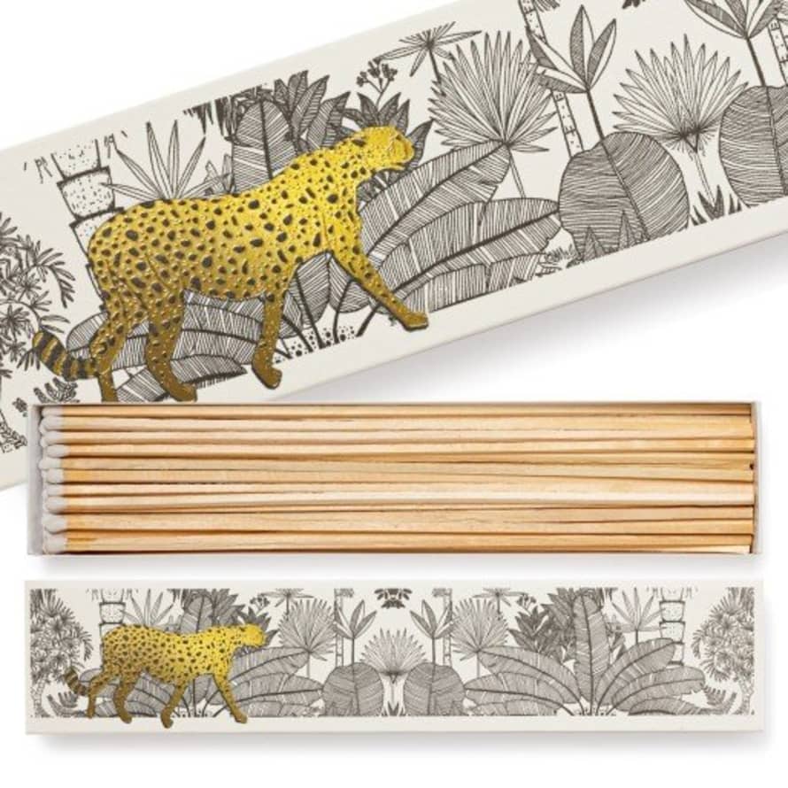 Archivist Cheetah In White Jungle Safety Matches