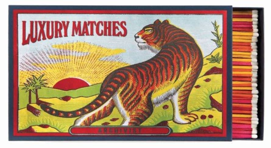 Archivist The Tiger Giant Safety Matches Box