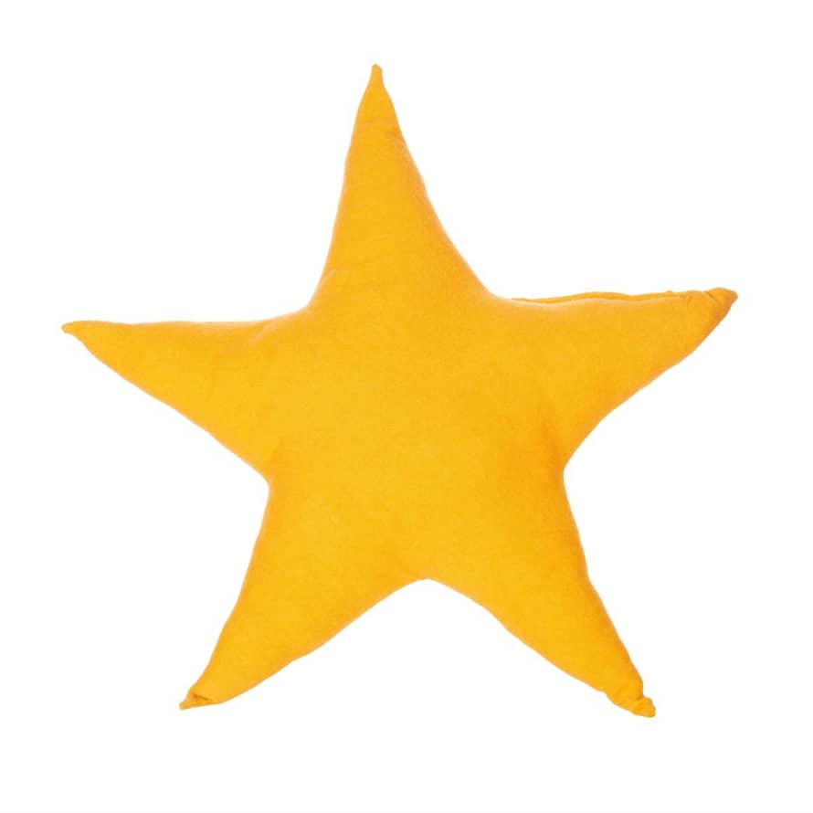 Sass & Belle  Star Cushion Mustard Yellow