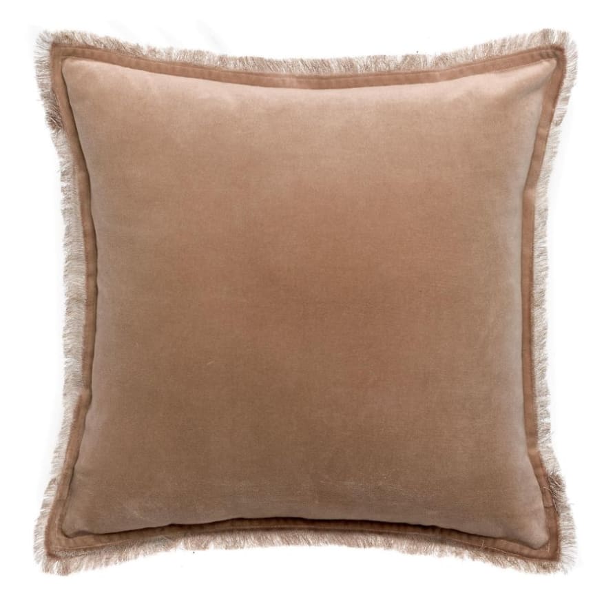 Vivaraise Plain cushion Fara Sesame 45x45cm