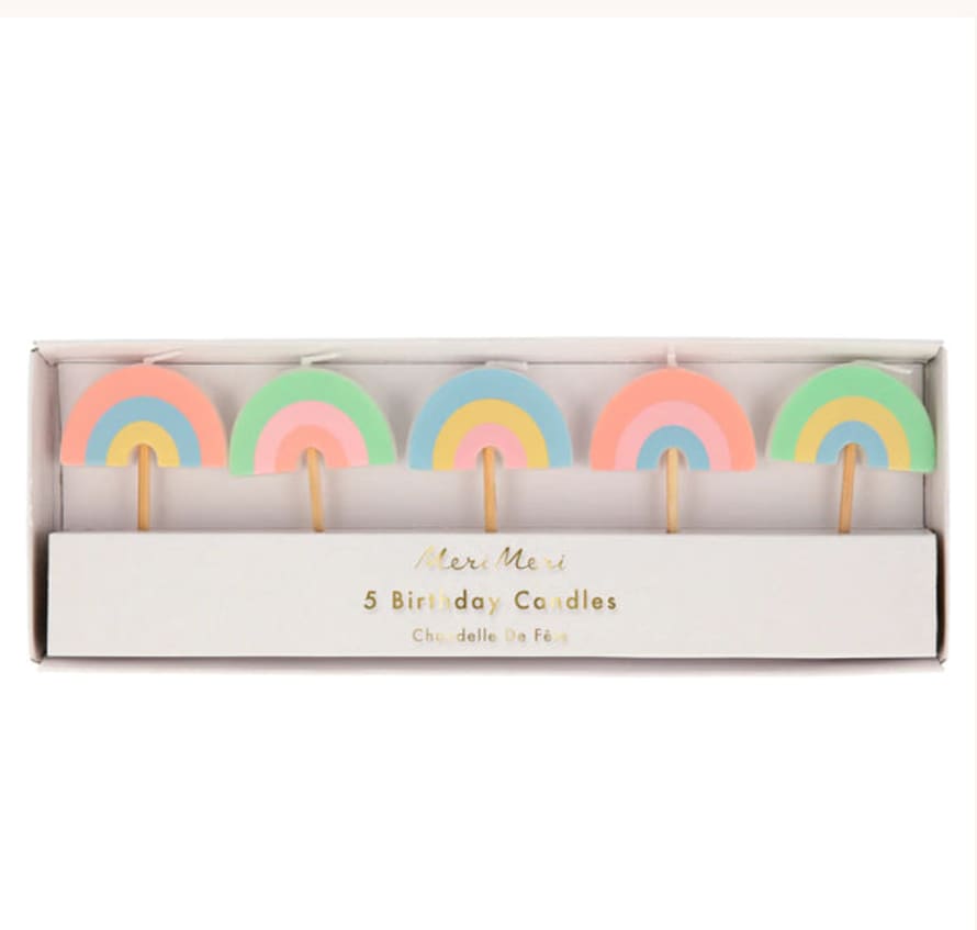 Talking Tables Rainbow Party Candles (x 5)