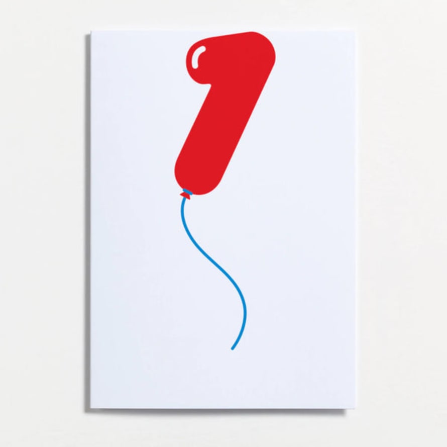 Crispin Finn Birthday Red Balloon Card, Ages 1-10 Available