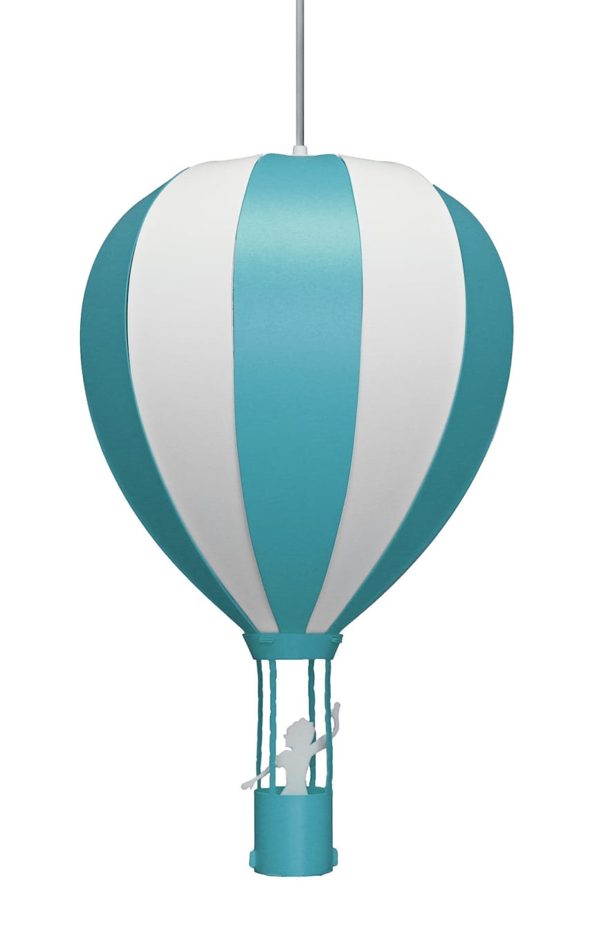 R&M Coudert Kids Pendant Lamp Hot Air Balloon Blue