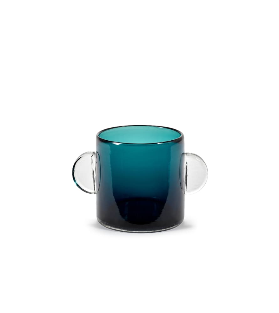 Serax Blue Wind & Fire Glass Vase
