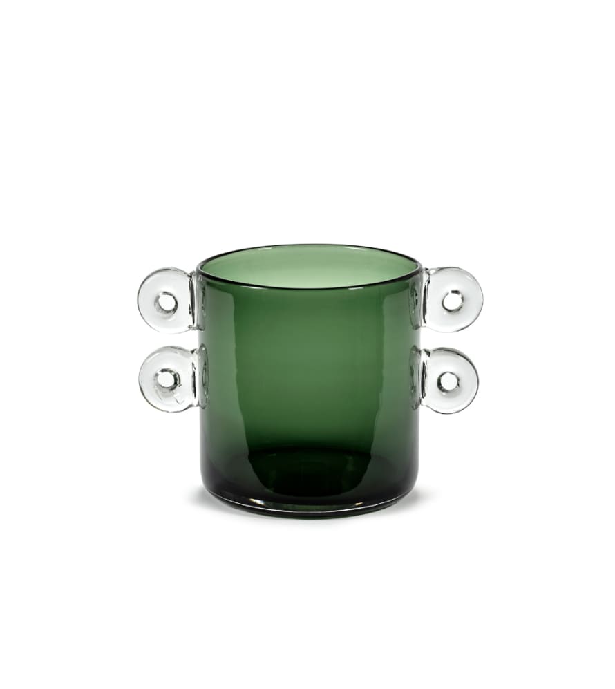 Serax Green Wind & Fire Glass Vase