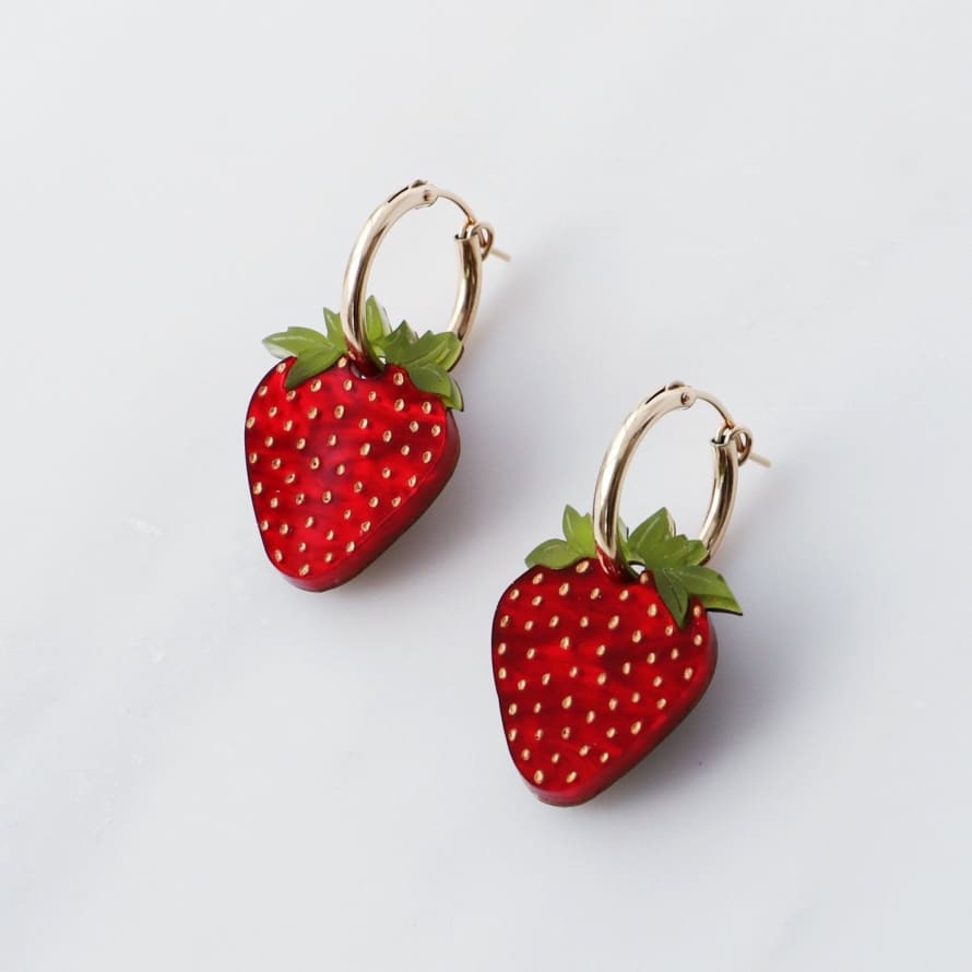 Wolf & Moon Strawberry Hoops