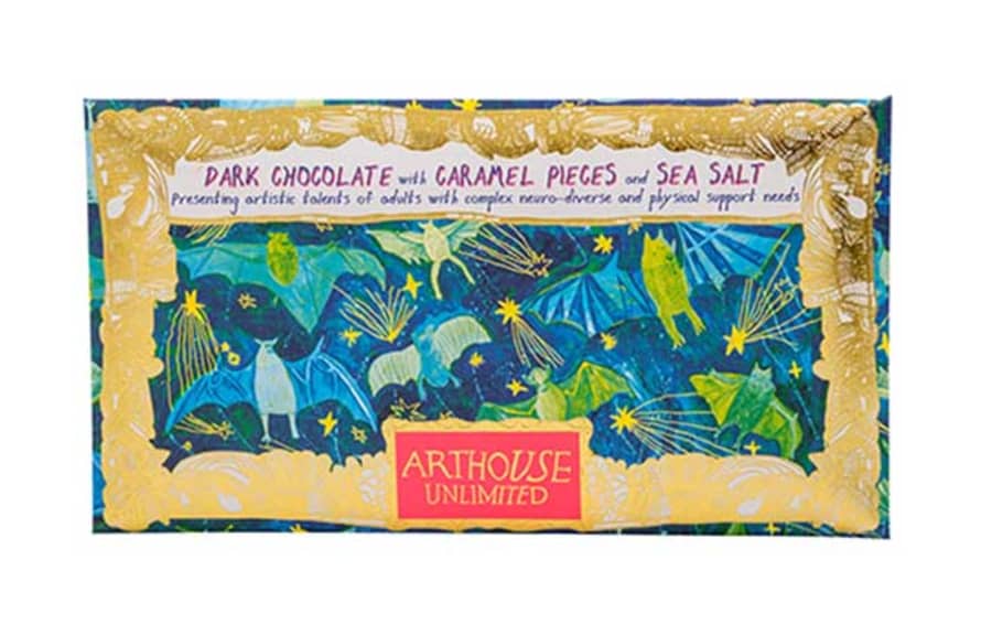 ARTHOUSE Unlimited Bats Dark Chocolate with Caramel Pieces and Sea Salt