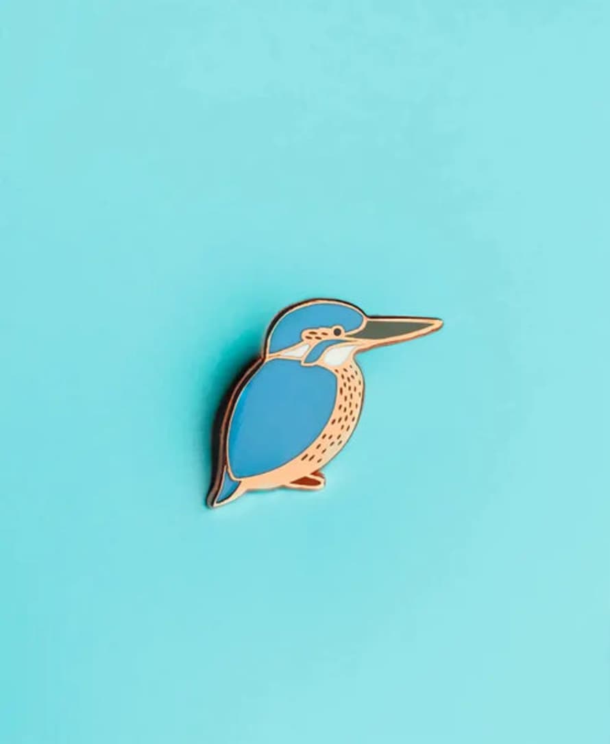 Tom Hardwick Kingfisher Enamel Pin Badge