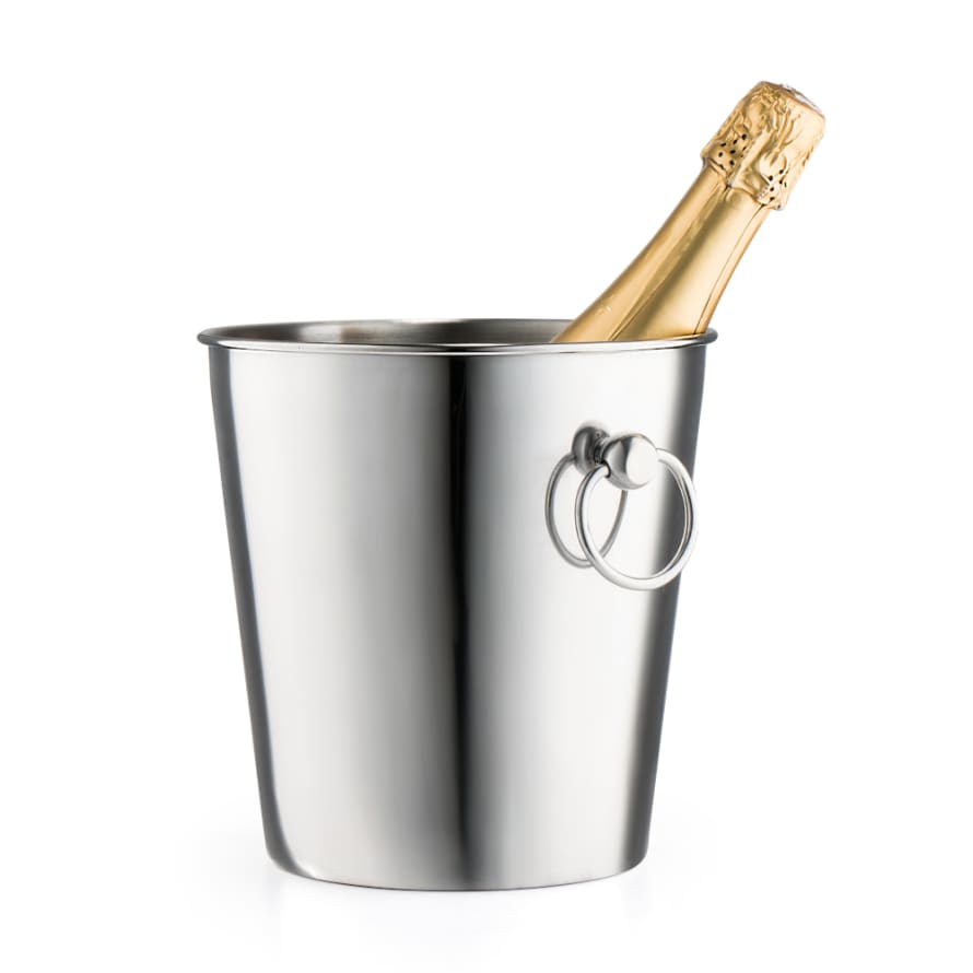 Leopold Vienna Holland Leopold Vienna Champagne Bottle Cooler Ice Bucket Classic Design In Polished Stainless Steel