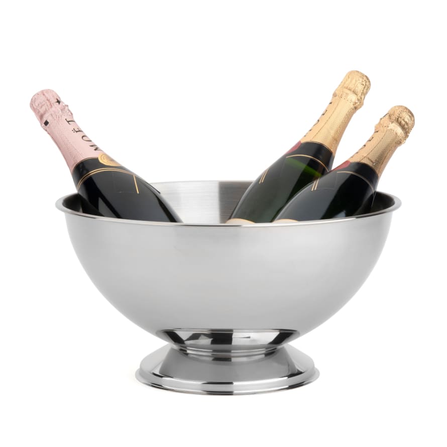 Leopold Vienna Holland Leopold Vienna Champagne Bottle Cooler Ice Bowl Classic Design In Polished Stainless Steel