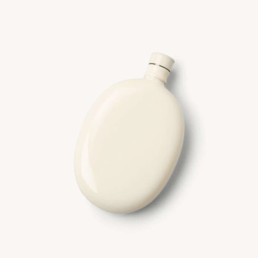 Odeme Oval Flask White