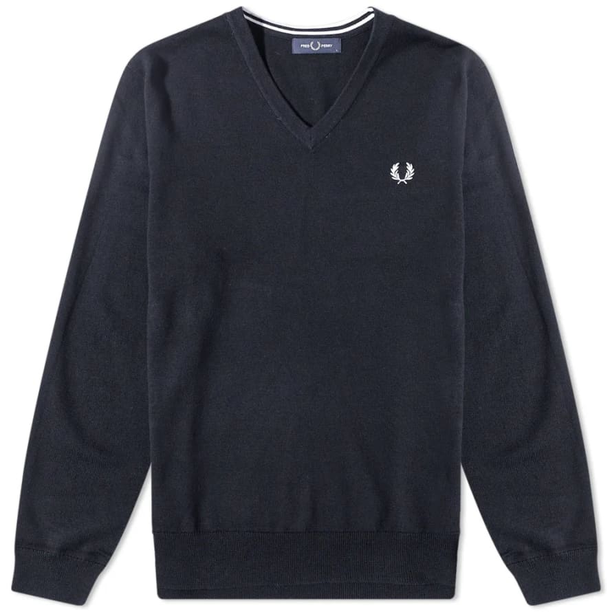 Fred Perry Fred Perry Classic V Neck Jumper Black
