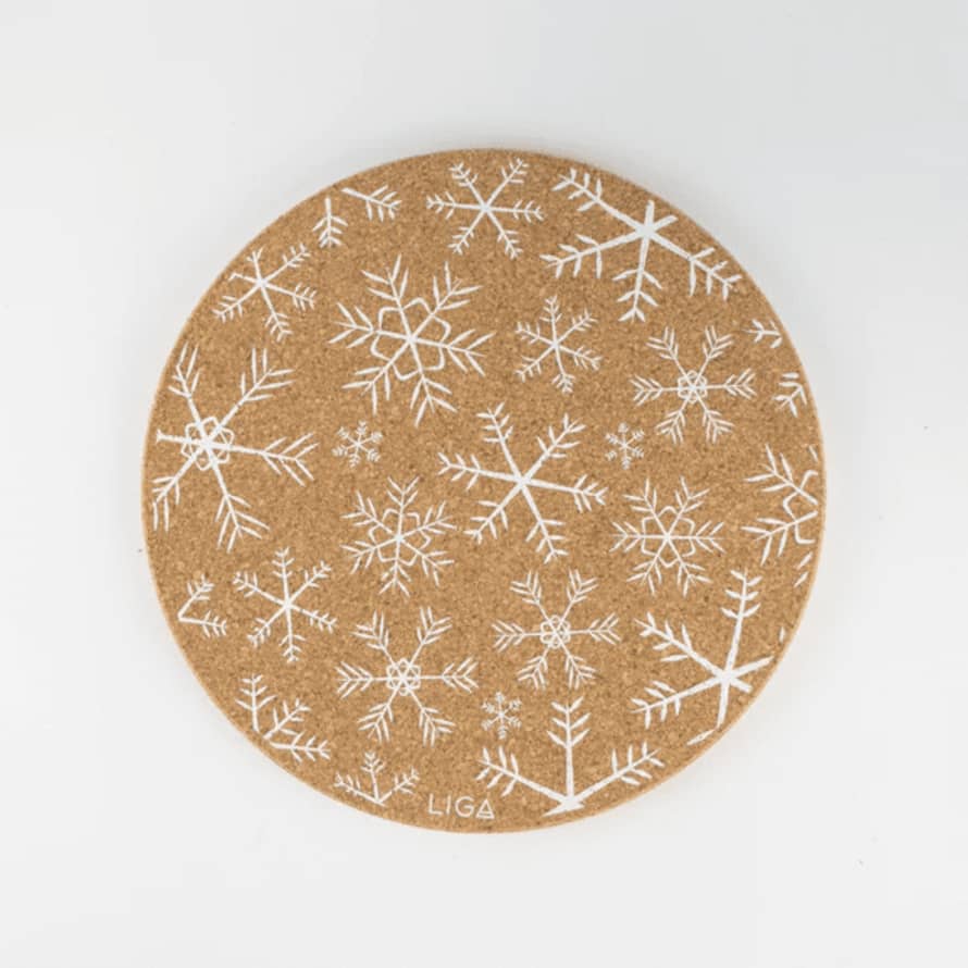 Snowflake Cork Placemat