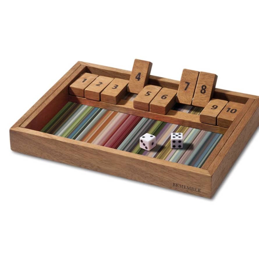 The Letteroom Luxury Wooden Shut The Box Game