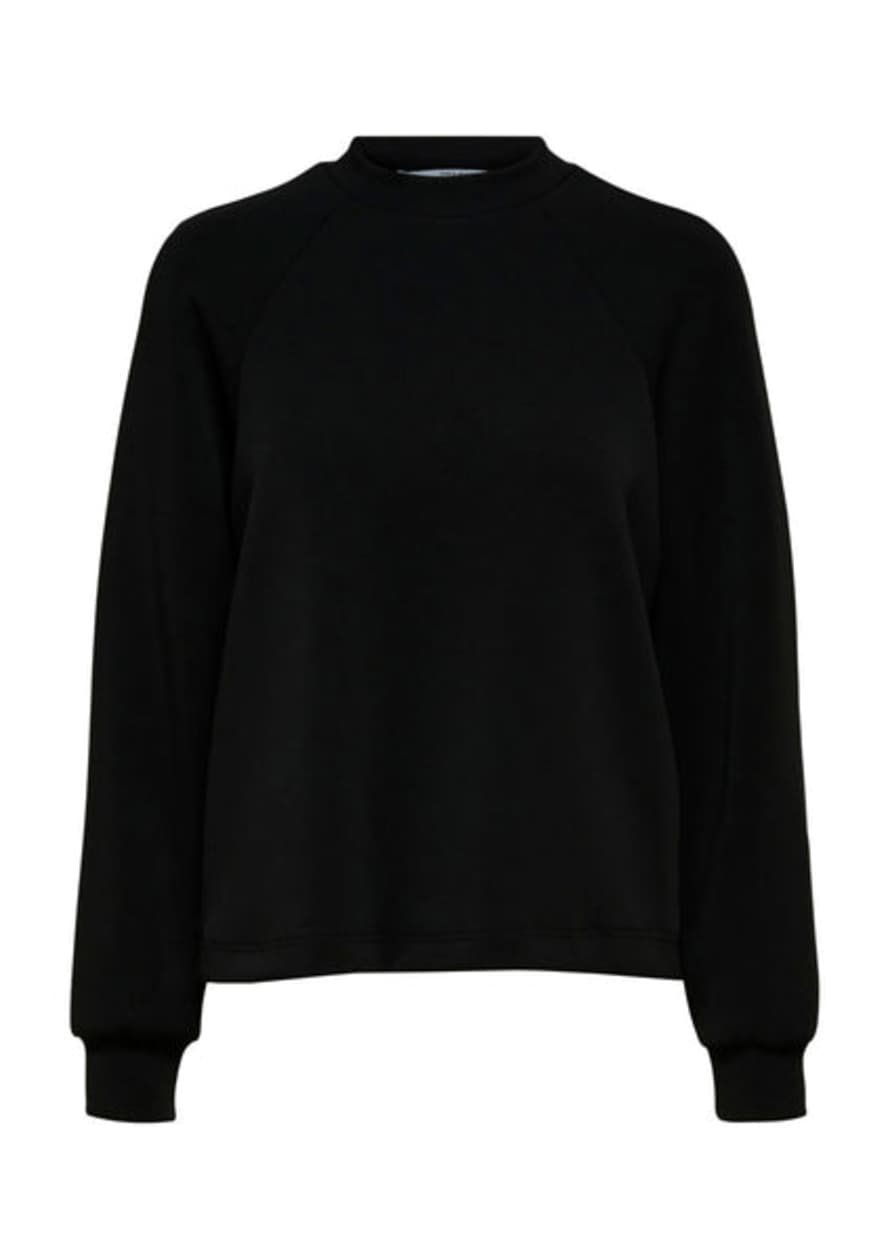 Selected Femme High Neck Sweater Black
