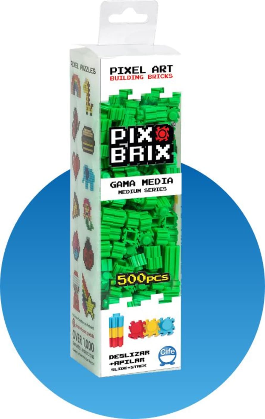 Pix Brix 500 Pieces Green Building Brix