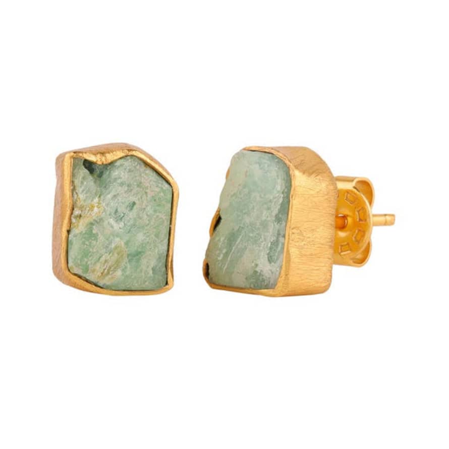 Previous Adela Raw Aquamarine Earrings - Cast Bronze Gold Plated