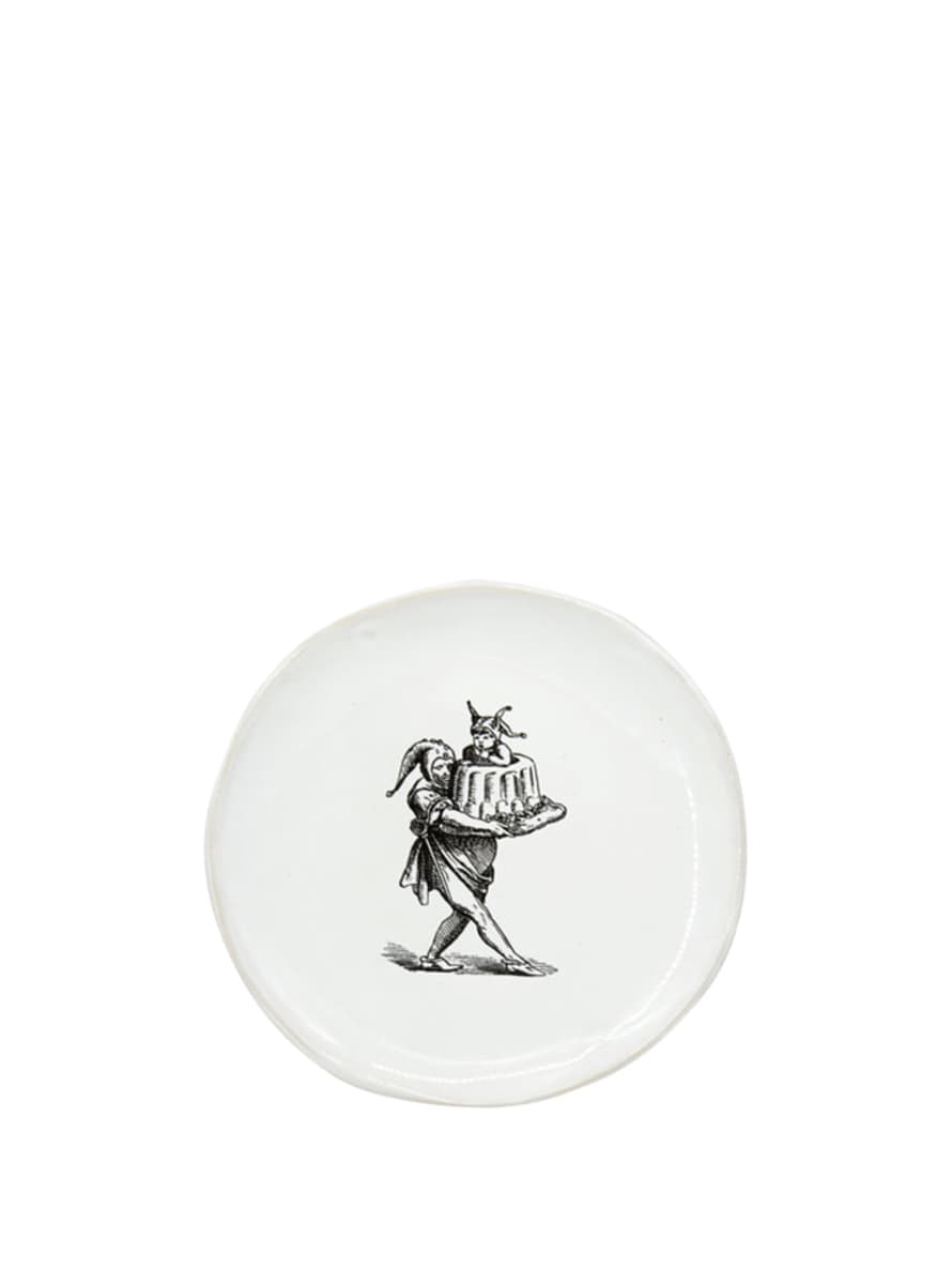 Kuhn Keramik Small Jester Plate In White