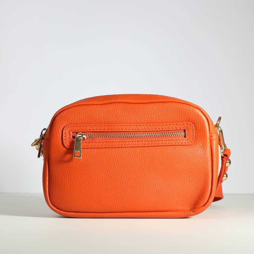 source lifestyle  Burnt Orange Leather Crossbody Bag