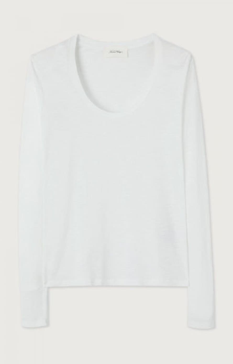 American Vintage Jacksonville Long Sleeve T-shirt - White