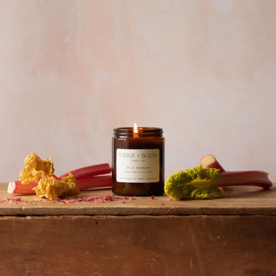 Forage & Bloom Candle Co. - Candle - Wild Rhubarb