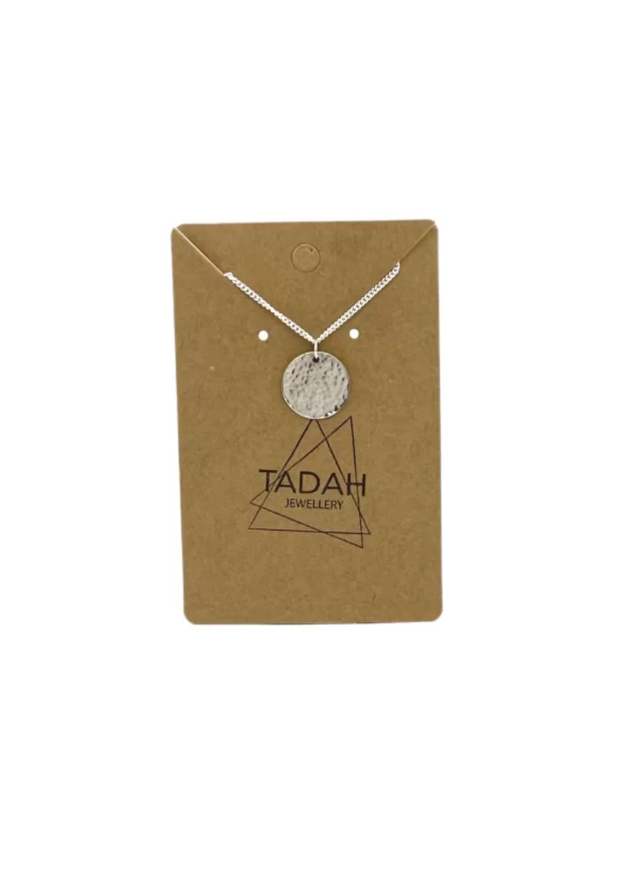 Textured Circle Necklace By Tadah