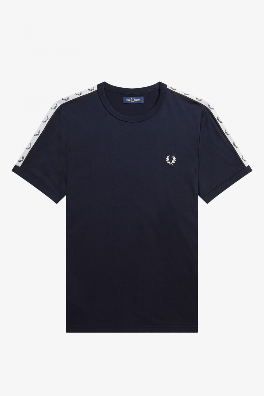 Fred Perry Fred Perry Taped Ringer T-shirt M4620 Navy