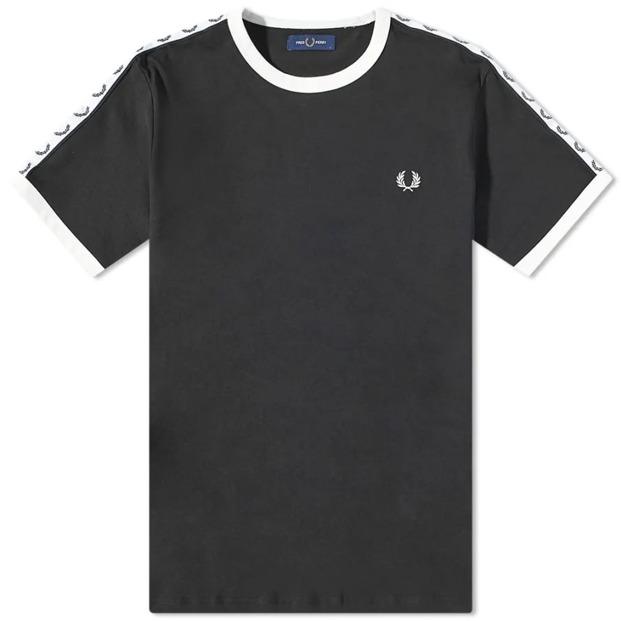 Fred Perry Fred Perry Taped Ringer T-shirt M4620 Black