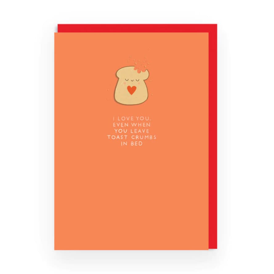 Ohhdeer Toast Crumb Enamel Pin Valentine's Card