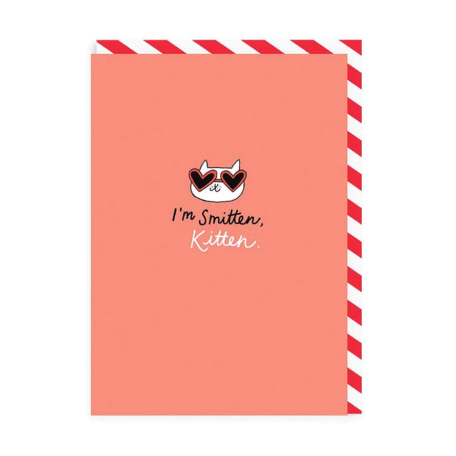 Ohhdeer Smitten Kitten Enamel Pin Valentine's Card
