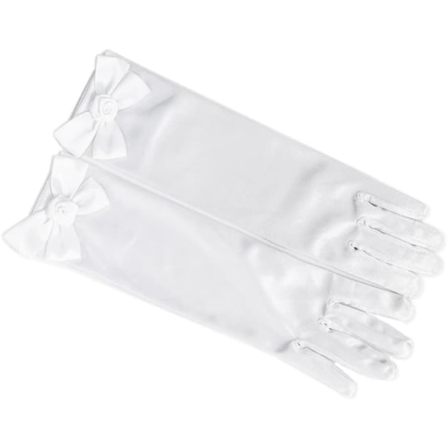 great pretenders Princess Gloves with Bow White