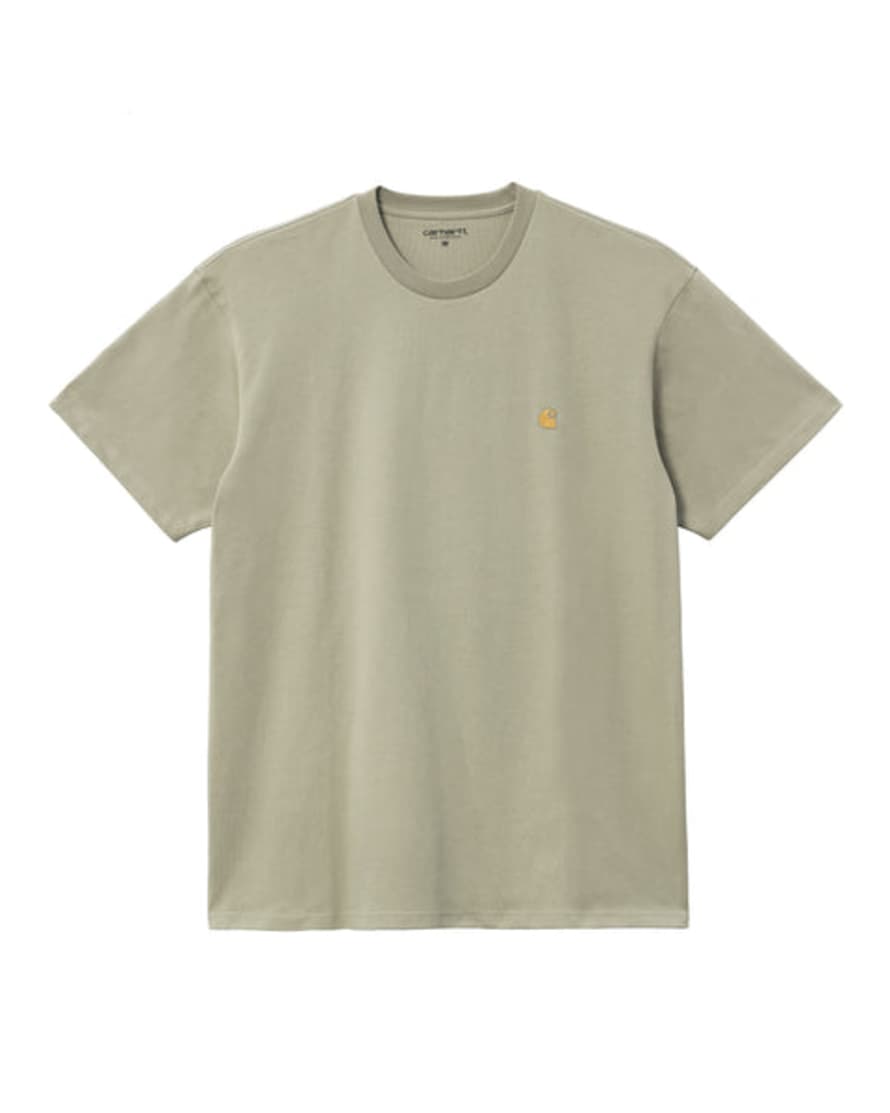 Carhartt Camiseta Ss Chase - Agave/gold