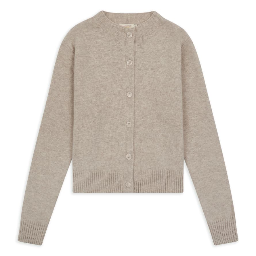 Burrows  &  Hare Women’s Knitted Cardigan Wheat