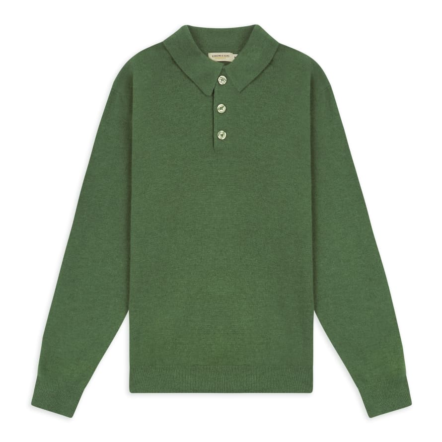 Burrows & Hare  Knitted Polo Mint