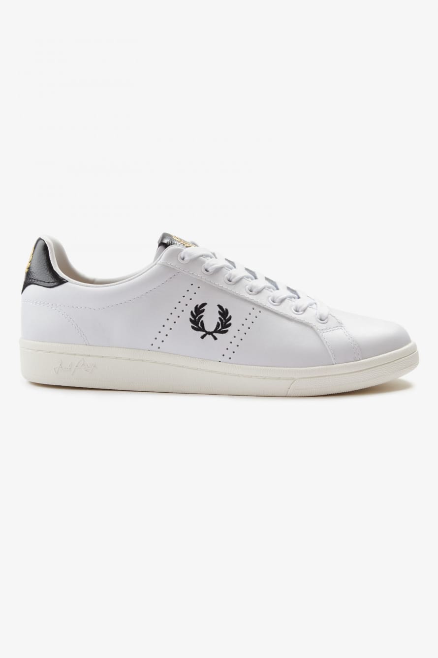 Fred Perry Fred Perry B721 B4290 Leather Tab White