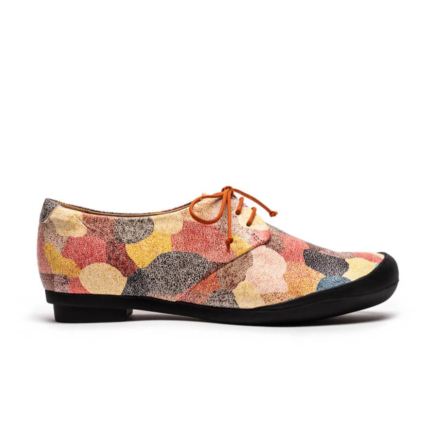 Tracey Neuls GEEK Peach Cobbler | Multi Print Leather Sneakers