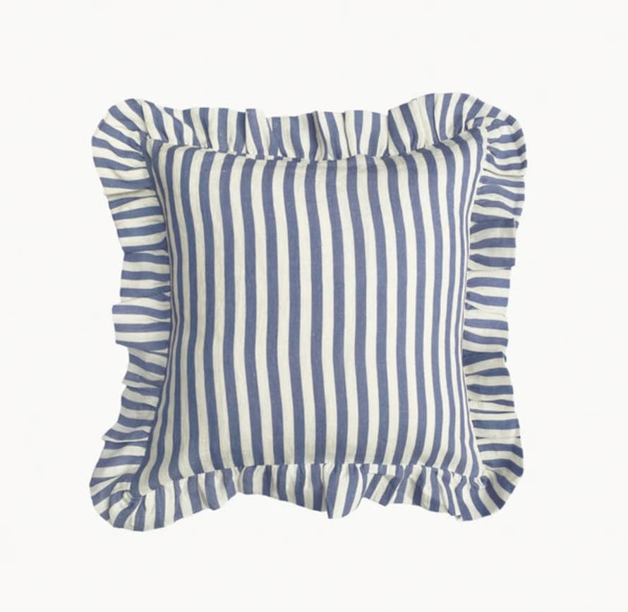 Amuse La Bouche - Blue Candy Stripe Cushion