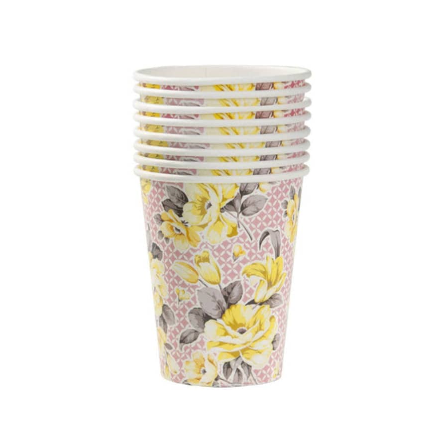 Talking Tables - Eco-friendly Floral Paper Cups - 8 Pack