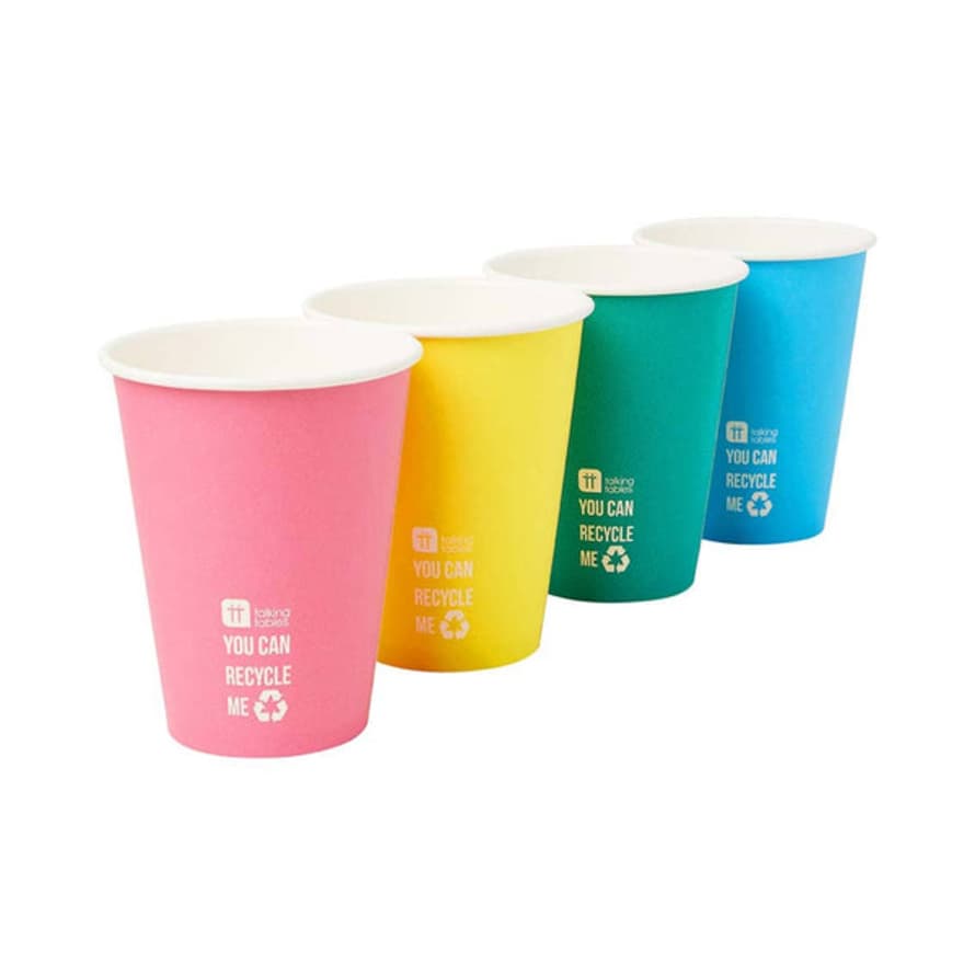 Talking Tables - Eco-friendly Rainbow Paper Cups - 8 Pack