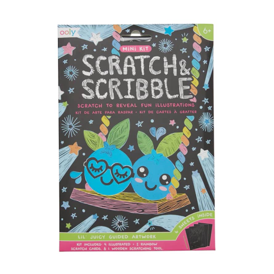 Ooly Lil' Juicy Mini Scratch And Scribble Art Kit