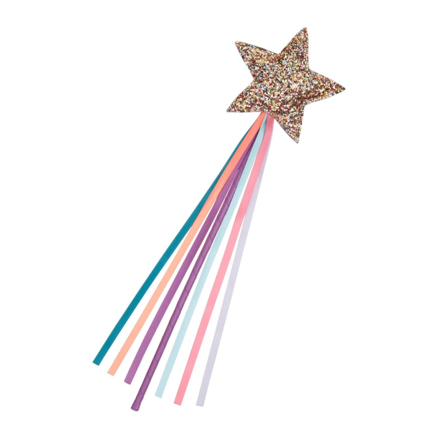 Mimi & Lula Supernova Star Wand with Satin ribbon wrappedstick