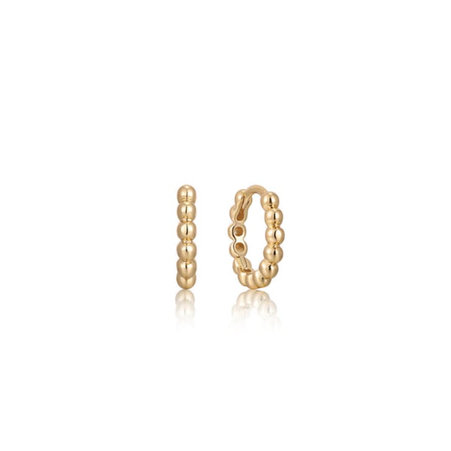Ania Haie Orb Huggie Hoop Earrings In Gold