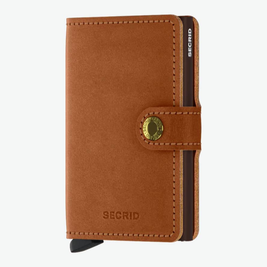 Secrid Mini Wallet with Card Protector RFID - Original Cognac
