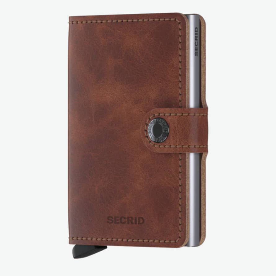 Secrid Mini Wallet with Card Protector RFID - Vintage Brown