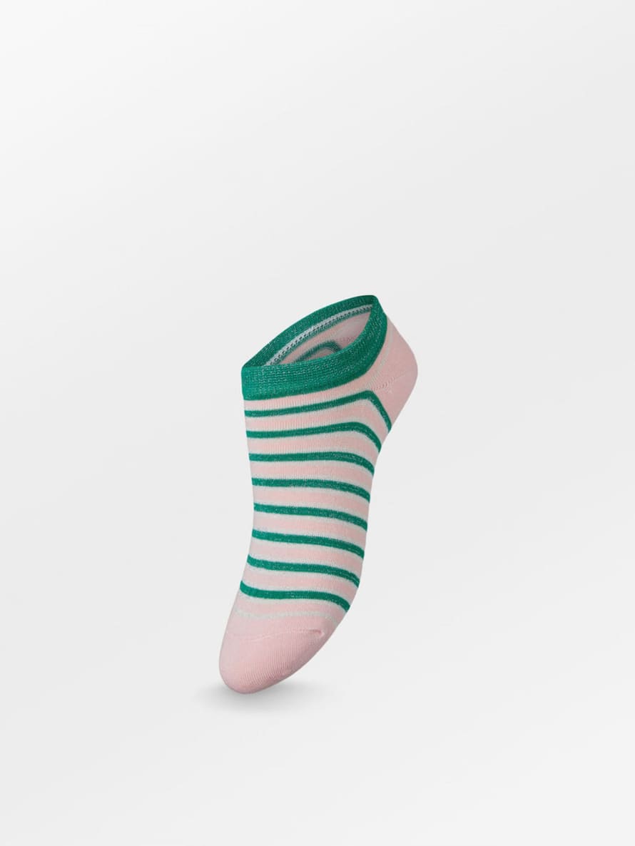 Becksondergaard Pepper Green Sneakie Multi Stripe Socks