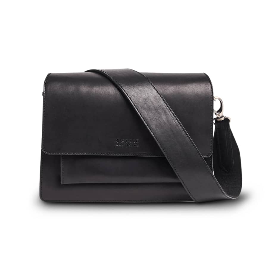O My Bag  Harper Black Classic Leather (Leather Straps)
