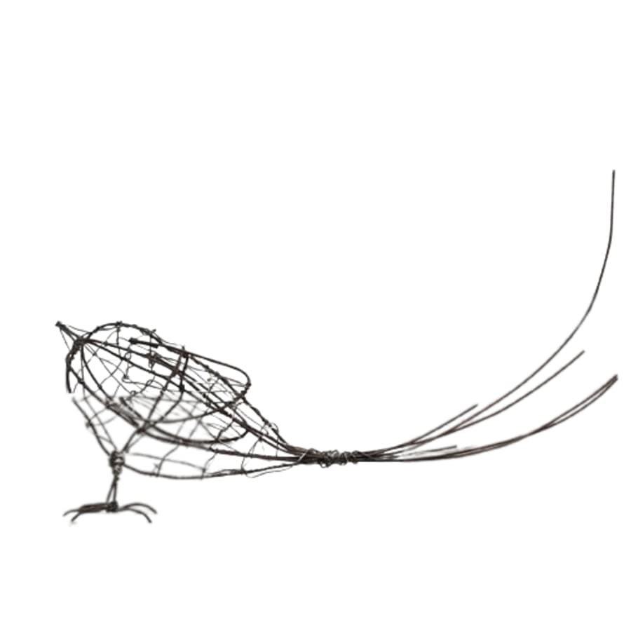 East of India Wire Bird Decoration - Large
