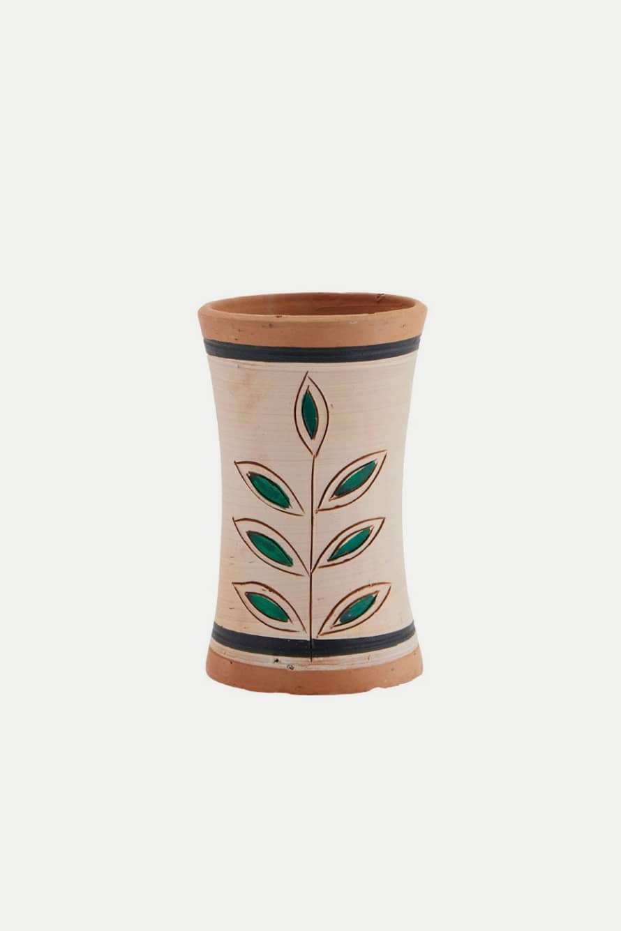 Simuler bogstaveligt talt etisk Trouva: Terracotta Leaves Vase