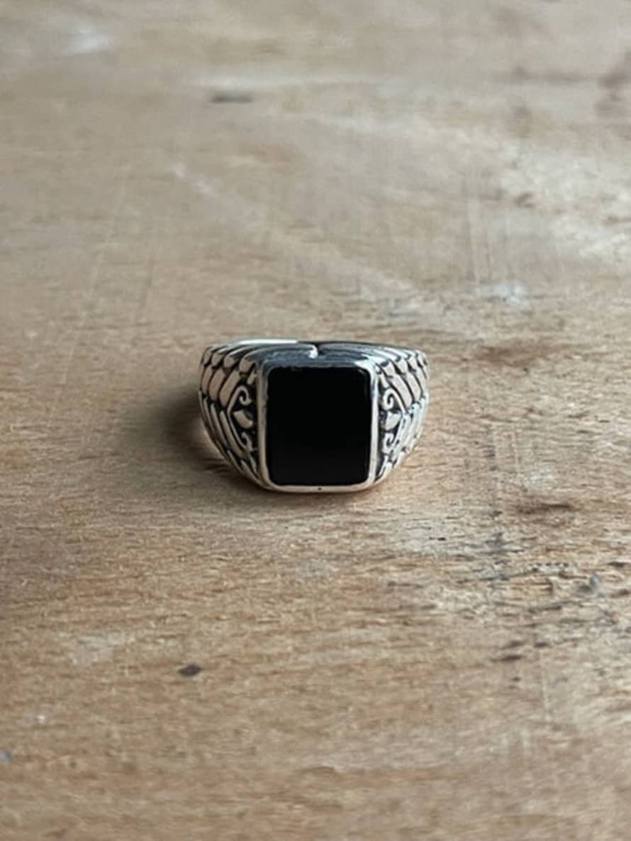 CollardManson  Black Ottoman Onyx Ring